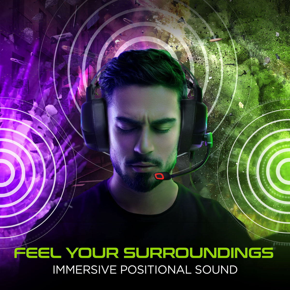 HyperGear SoundRecon Xtreme Pro Multiplatform Gaming Headset Black ...