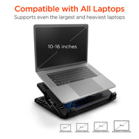 UpRite Air Portable Laptop Cooling Stand - Black