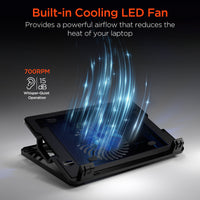 UpRite Air Portable Laptop Cooling Stand - Black