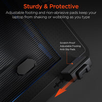 UpRite Air Portable Laptop Cooling Stand - Black