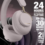 Aura 360 ANC Wireless Noise Cancelling Over-the-Ear Headphones | Moondust