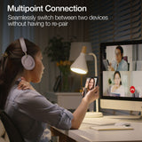 Aura 360 ANC Wireless Noise Cancelling Over-the-Ear Headphones | Moondust