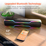 HyperBeam LED Wireless Speaker | Gunmetal