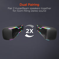 HyperBeam LED Wireless Speaker | Gunmetal