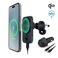 MagLock CAR 15W Magnetic Wireless Fast Charging Vent Mount with Qi2 | Black