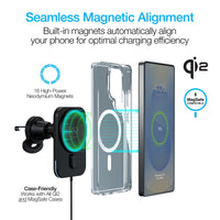 MagLock CAR 15W Magnetic Wireless Fast Charging Vent Mount with Qi2 | Black
