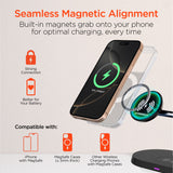 MaxCharge Pro 3-in-1 Wireless Charging Stand with 15W Magnetic Wireless Fast Charge | Black