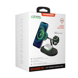 MaxCharge Pro 3-in-1 Wireless Charging Stand with 15W Magnetic Wireless Fast Charge | Black