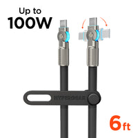 Chunky180° 100W USB-C to USB-C Rugged Fast Charge Cable | 6ft |