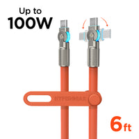 Chunky180° 100W USB-C to USB-C Rugged Fast Charge Cable | 6ft |