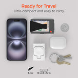 SpeedBoost 43W Three-Port USB-C PD + USB Fast Wall Charger with Built-In Apple Watch Charger | White