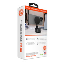 Mag Vac Magnetic Phone Mount with Vacuum Suction Cup Base | Multi-Surface | Black