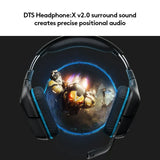 Logitech G432 DTS x 7.1 Surround Sound Wired Gaming Headset Leatherette for wired consoles