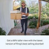 Ring - Starter Set with Battery Doorbell and Indoor Cam - Satin Nickel and White