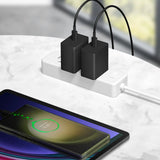 PD 45W USB C Super Fast Wall Charger for iPhone &  Samsung Galaxy Dual Type-C Quick Charging Cable
