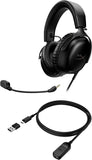 HyperX Cloud III Wireless – Gaming Headset for PC, PS5, PS4, up to 120-hour Battery, 2.4GHz Wireless, DTS Spatial Audio, 53mm Angled Drivers, Memory Foam, Durable Frame, 10mm Microphone, Black/Red