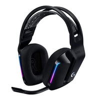 Logitech G733 LIGHTSPEED Wireless RGB Gaming Headset w/ Suspension Headband On Ear Controls, Memory Foam Ear Pads - Black