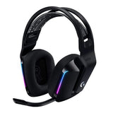 Logitech G733 LIGHTSPEED Wireless RGB Gaming Headset w/ Suspension Headband On Ear Controls, Memory Foam Ear Pads - Black