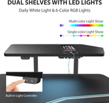 EUREKA ERGONOMIC Gaming Desk, Standing Desk w Keyboard Tray.