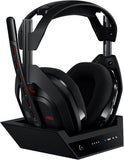 Logitech G Astro A50 X Omni-Platform Wireless Gaming Headset + Base Station for PS5, Xbox, PC: PLAYSYNC Video & Audio Switcher, HDMI 2.1 4K 120Hz VRR, &lt;24 bit/48 kHz, 24hr Battery, 2.4GHz & BT - Black