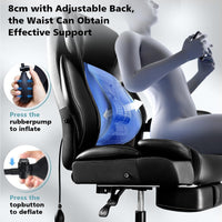 600lbs Big and Tall Office Chair for Heavy People, Heavy Duty Comfy Executive Office Desk Chair with Foot Rest.