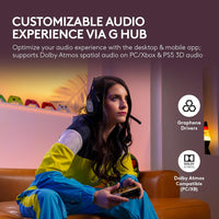 Logitech G Astro A50 X Omni-Platform Wireless Gaming Headset + Base Station for PS5, Xbox, PC: PLAYSYNC Video & Audio Switcher, HDMI 2.1 4K 120Hz VRR, &lt;24 bit/48 kHz, 24hr Battery, 2.4GHz & BT - Black