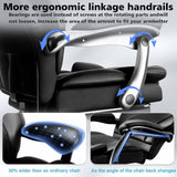600lbs Big and Tall Office Chair for Heavy People, Heavy Duty Comfy Executive Office Desk Chair with Foot Rest.