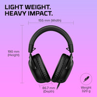 HyperX Cloud III Wireless – Gaming Headset for PC, PS5, PS4, up to 120-hour Battery, 2.4GHz Wireless, DTS Spatial Audio, 53mm Angled Drivers, Memory Foam, Durable Frame, 10mm Microphone, Black/Red