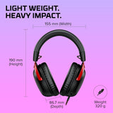 HyperX Cloud III Wireless – Gaming Headset for PC, PS5, PS4, up to 120-hour Battery, 2.4GHz Wireless, DTS Spatial Audio, 53mm Angled Drivers, Memory Foam, Durable Frame, 10mm Microphone, Black/Red