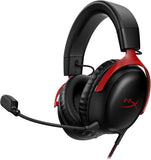 HyperX Cloud III Wireless – Gaming Headset for PC, PS5, PS4, up to 120-hour Battery, 2.4GHz Wireless, DTS Spatial Audio, 53mm Angled Drivers, Memory Foam, Durable Frame, 10mm Microphone, Black/Red