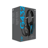 Logictech G432  Wired Gaming Headphones - Black/Blue