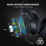 Razer Kraken V3 X Wired USB Type A Gaming Headset for PC, PS5, PS4 , Chroma RGB, Black, 0.62 lb