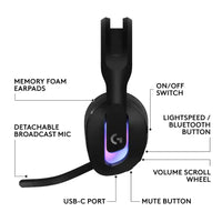 G522 LIGHTSPEED Wireless Gaming Headset with LIGHTSYNC RGB