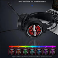 T-Wolf H130 Wired Gaming Headset with Microphone LED Colorful Lights.