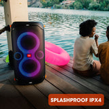 JBL Partybox 110 - Portable party speaker with 160W powerful sound, built-in lights and splashproof design - Black
