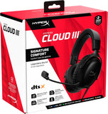HyperX Cloud III Wireless – Gaming Headset for PC, PS5, PS4, up to 120-hour Battery, 2.4GHz Wireless, DTS Spatial Audio, 53mm Angled Drivers, Memory Foam, Durable Frame, 10mm Microphone, Black/Red