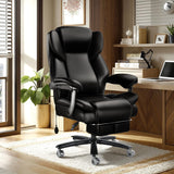 600lbs Big and Tall Office Chair for Heavy People, Heavy Duty Comfy Executive Office Desk Chair with Foot Rest.