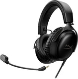 HyperX Cloud III Wireless – Gaming Headset for PC, PS5, PS4, up to 120-hour Battery, 2.4GHz Wireless, DTS Spatial Audio, 53mm Angled Drivers, Memory Foam, Durable Frame, 10mm Microphone, Black/Red