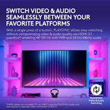 Logitech G Astro A50 X Omni-Platform Wireless Gaming Headset + Base Station for PS5, Xbox, PC: PLAYSYNC Video & Audio Switcher, HDMI 2.1 4K 120Hz VRR, &lt;24 bit/48 kHz, 24hr Battery, 2.4GHz & BT - Black