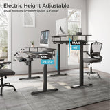 EUREKA ERGONOMIC Gaming Desk, Standing Desk w Keyboard Tray.
