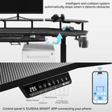 EUREKA ERGONOMIC Gaming Desk, Standing Desk w Keyboard Tray.