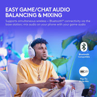 Logitech G Astro A50 X Omni-Platform Wireless Gaming Headset + Base Station for PS5, Xbox, PC: PLAYSYNC Video & Audio Switcher, HDMI 2.1 4K 120Hz VRR, &lt;24 bit/48 kHz, 24hr Battery, 2.4GHz & BT - Black