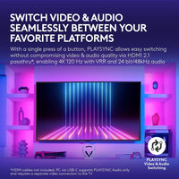 Logitech G Astro A50 X Omni-Platform Wireless Gaming Headset + Base Station for PS5, Xbox, PC: PLAYSYNC Video & Audio Switcher, HDMI 2.1 4K 120Hz VRR, &lt;24 bit/48 kHz, 24hr Battery, 2.4GHz & BT - Black