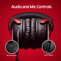 HyperX Cloud III Wireless – Gaming Headset for PC, PS5, PS4, up to 120-hour Battery, 2.4GHz Wireless, DTS Spatial Audio, 53mm Angled Drivers, Memory Foam, Durable Frame, 10mm Microphone, Black/Red