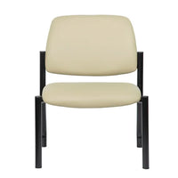 Boss Armless Guest Chair, 400 lb. Weight Capacity, Beige