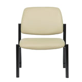 Boss Armless Guest Chair, 400 lb. Weight Capacity, Beige