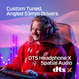 HyperX Cloud III Wireless – Gaming Headset for PC, PS5, PS4, up to 120-hour Battery, 2.4GHz Wireless, DTS Spatial Audio, 53mm Angled Drivers, Memory Foam, Durable Frame, 10mm Microphone, Black/Red