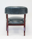 Boss Captain’s guest, accent or dining chair in Blue Vinyl