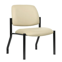 Boss Armless Guest Chair, 400 lb. Weight Capacity, Beige