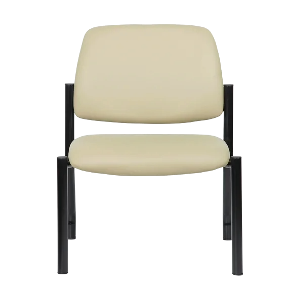 Boss Armless Guest Chair, 400 lb. Weight Capacity, Beige